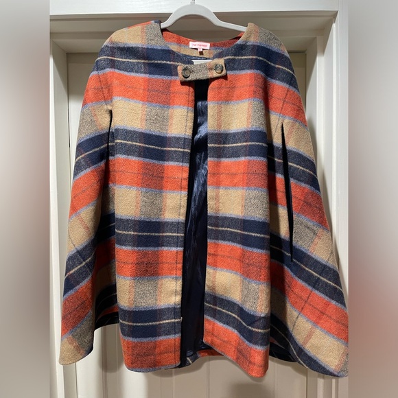 ModCloth Tartan Cape - Picture 1 of 5